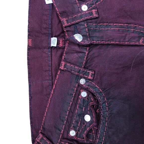 True Religion Jeans Size 32 STRAIGHT Red - Picture 16 of 16